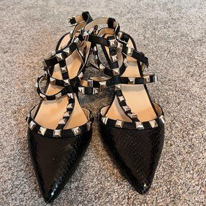 BGBG Black Leather Kitten Heels Size 8.5 Never Worn